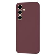 Husa pentru  Samsung Galaxy S24 FE Liquid Silicone cu MagSafe, subțire, captusita cu microfibra, anti amprentă, protectie cameră foto, bordeaux