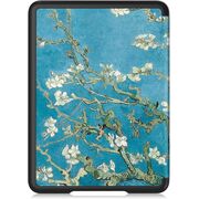 Husa pentru Kindle Paperwhite 2024 (12th gen) 7 inch / Kindle Colorsoft Signature Edition 7 inch slim ultra-light, functie sleep/wake-up, inchidere magnetica - apricot flowers