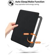 Husa pentru Kindle Paperwhite 2024 (12th gen) 7 inch / Kindle Colorsoft Signature Edition 7 inch slim ultra-light, functie sleep/wake-up, inchidere magnetica - negru