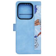 Husa tip carte pentru  Xiaomi Redmi Note 14 5G, functie stand si port carduri, albastru