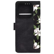 Husa tip carte pentru  Xiaomi Redmi Note 14 5G, functie stand si port carduri, negru denim