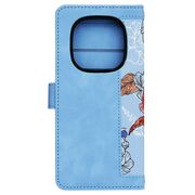 Husa tip carte pentru Xiaomi Redmi Note 14 Pro 5G, functie stand si port carduri, albastru