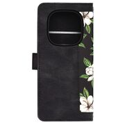 Husa tip carte pentru Xiaomi Redmi Note 14 Pro 5G, functie stand si port carduri, negru denim