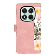 Husa tip carte pentru Xiaomi Redmi Note 14 Pro 5G, functie stand si port carduri, roz