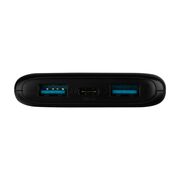 Baterie externa Powerbank 2x USB, Type-C, 20W, 10000 mAh, LCD Display, Fixed, alb, FIXZEN-10-WH, negru