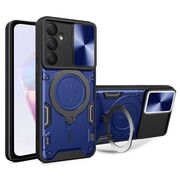 Husa pentru  Samsung Galaxy A36 cu protecție pentru cameră și suport magnetic integrat Ring Shockproof, Albastru