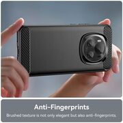 Husa pentru Honor X5B Carbon Liquid Silicone, Negru