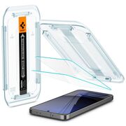 Set 2 x Folie din sticla pentru  Samsung Galaxy S24 FE cu aplicator Spigen - Glas.tR EZ-FIT HD - clear