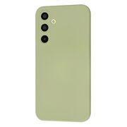 Husa pentru  Samsung Galaxy A35 Liquid Silicone cu MagSafe, subțire, captusita cu microfibra, anti amprentă, protectie cameră foto, Verde