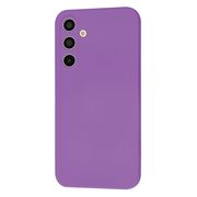 Husa pentru  Samsung Galaxy A35 Liquid Silicone cu MagSafe, subțire, captusita cu microfibra, anti amprentă, protectie cameră foto, Mov