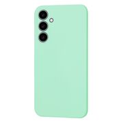 Husa pentru  Samsung Galaxy A35 Liquid Silicone cu MagSafe, subțire, captusita cu microfibra, anti amprentă, protectie cameră foto, Verde Deschis