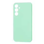 Husa pentru  Samsung Galaxy A35 Liquid Silicone cu MagSafe, subțire, captusita cu microfibra, anti amprentă, protectie cameră foto, Verde Deschis