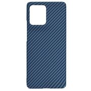 Husa pentru  Motorola Edge 50 CarbonFiber UltraSlim, Lightweight, Albastru