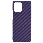 Husa pentru  Motorola Edge 50 CarbonFiber UltraSlim, Lightweight, Mov