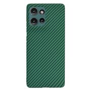 Husa pentru  Motorola Edge 50 CarbonFiber UltraSlim, Lightweight, Verde