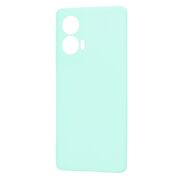 Husa pentru  Motorola Edge 50 Fusion Liquid Silicone, subțire, captusita cu microfibra, anti amprentă, protectie cameră foto, Turcoaz