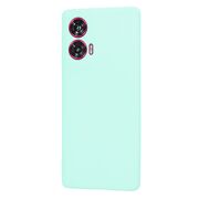 Husa pentru  Motorola Edge 50 Fusion Liquid Silicone, subțire, captusita cu microfibra, anti amprentă, protectie cameră foto, Turcoaz