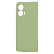 Husa pentru  Motorola Edge 50 Fusion Liquid Silicone, subțire, captusita cu microfibra, anti amprentă, protectie cameră foto, Verde