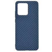 Husa pentru  Motorola Edge 50 Neo CarbonFiber UltraSlim, Lightweight, Albastru
