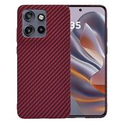 Husa pentru  Motorola Edge 50 Neo CarbonFiber UltraSlim, Lightweight, Rosu