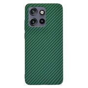 Husa pentru  Motorola Edge 50 Neo CarbonFiber UltraSlim, Lightweight, Verde