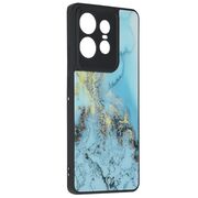 Husa pentru  Motorola Edge 50 Pro Colorful Varnish Anti-scrath, Albastru deschis