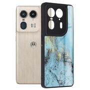 Husa pentru  Motorola Edge 50 Ultra Colorful Varnish Anti-scrath, Albastru deschis