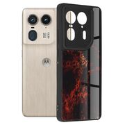 Husa pentru  Motorola Edge 50 Ultra Colorful Varnish Anti-scrath, Rosu