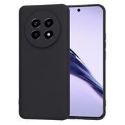 Husa pentru  Realme 13 Pro / 13 Pro+ Liquid Silicone, subțire, captusita cu microfibra, anti amprentă, protectie cameră foto, Negru mat