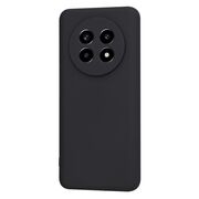 Husa pentru  Realme 13 Pro / 13 Pro+ Liquid Silicone, subțire, captusita cu microfibra, anti amprentă, protectie cameră foto, Negru mat