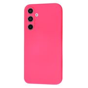 Husa pentru  Samsung Galaxy A55 Liquid Silicone cu MagSafe, subțire, captusita cu microfibra, anti amprentă, protectie cameră foto, Fucsia