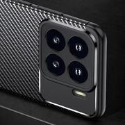 Husa de protectie pentru  Xiaomi 15 Auto Focus Slim, Anti-Scratch, cu fibra de carbon si protectie lentile - Negru