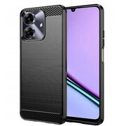 Husa pentru Realme Note 60 Carbon Liquid Silicone, Negru