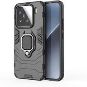 Husa pentru  Xiaomi 15 cu inel Ring Armor Kickstand Tough, Negru