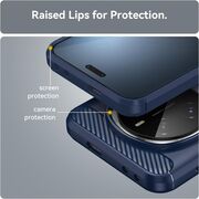 Husa pentru Honor Magic 7 Lite Carbon Liquid Silicone, Albastru