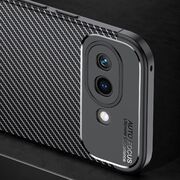 Husa de protectie pentru  Google Pixel 9A Auto Focus Slim, Anti-Scratch, cu fibra de carbon si protectie lentile - Negru