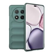Husa pentru  Honor Magic 7 Lite Liquid Silicone, Microfibre Lining, Non-Slip Airbag Design, Verde