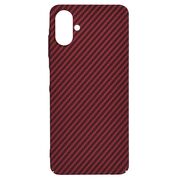 Husa pentru  Samsung Galaxy A06 CarbonFiber UltraSlim, Lightweight, Rosu