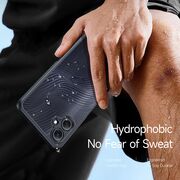 Husa pentru  Samsung Galaxy A06 Flowing Lines Comfort Grip - transparent