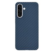 Husa pentru  Samsung Galaxy A36 CarbonFiber UltraSlim, Lightweight, Alb inchis