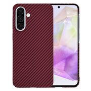 Husa pentru  Samsung Galaxy A36 CarbonFiber UltraSlim, Lightweight, Rosu