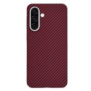 Husa pentru  Samsung Galaxy A36 CarbonFiber UltraSlim, Lightweight, Rosu
