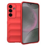 Husa pentru  Samsung Galaxy S25+ Liquid Silicone, Microfibre Lining, Non-Slip Airbag Design, Rosu