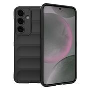 Husa pentru  Samsung Galaxy S25 Liquid Silicone, Microfibre Lining, Non-Slip Airbag Design, Negru