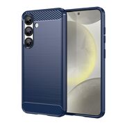Husa pentru Samsung Galaxy S25+ Carbon Liquid Silicone, Albastru