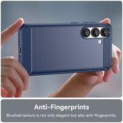 Husa pentru Samsung Galaxy S25+ Carbon Liquid Silicone, Albastru
