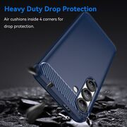 Husa pentru Samsung Galaxy S25+ Carbon Liquid Silicone, Albastru