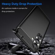 Husa pentru Samsung Galaxy S25 Carbon Liquid Silicone, Negru