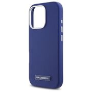 Husa premium pentru  iPhone 16 Pro Max Karl Lagerfeld compatibila Magsafe - Albastru