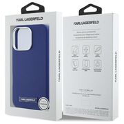 Husa premium pentru  iPhone 16 Pro Max Karl Lagerfeld compatibila Magsafe - Albastru